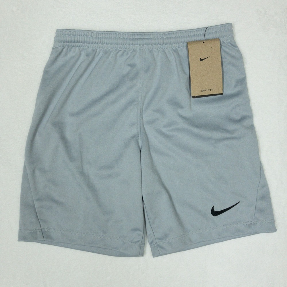 Nike Dri Fit Park III Soccer Shorts Boys Medium Gray Dri-FIT Training